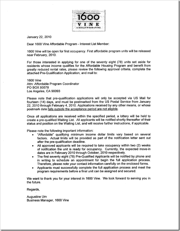 rental application cover letter